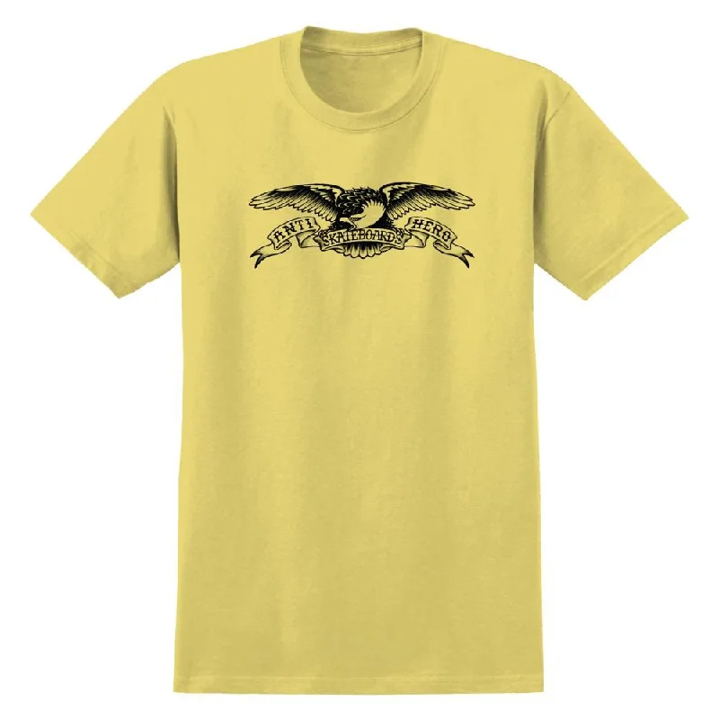 Anti Hero T-Shirt Basic Eagle - Cornsilk / Black Print-- Mesh Fabric Canvas Fabric Denim Fabric Anti Hero T-Shirt Basic Eagle - Cornsilk / Black Print-- Mesh Fabric Canvas Fabric Denim Fabric