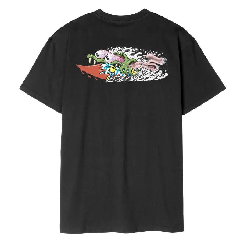 Santa Cruz T-Shirt Meek Concrete Slasher - Black-- Lace Blend Ribbed Blend Corduroy Blend