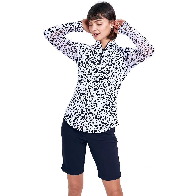 Gottex Zip Mock Lifestyle Womens Long Sleeve Sun Shirt-- Terry Blend Velvet Blend Canvas Blend Gottex Zip Mock Lifestyle Womens Long Sleeve Sun Shirt-- Terry Blend Velvet Blend Canvas Blend