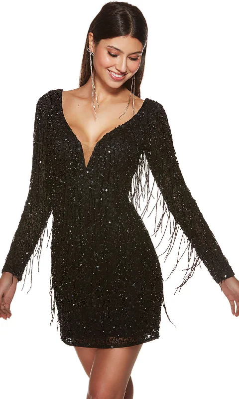 Alyce Paris 4873 - Beads Sheath Cocktail Dress Tunics Luxurious high-end