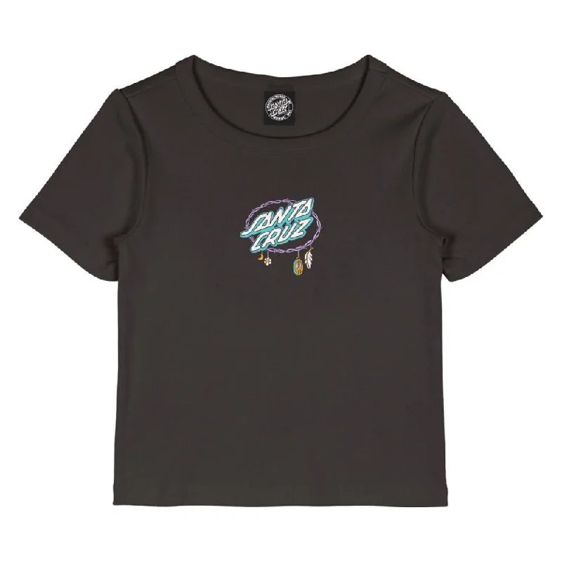Santa Cruz Womens T-Shirt Barbed Oval Dot Front T-Shirt - Ground Coffee-- Lace Blend Ribbed Blend Corduroy Blend Santa Cruz Womens T-Shirt Barbed Oval Dot Front T-Shirt - Ground Coffee-- Lace Blend Ribbed Blend Corduroy Blend