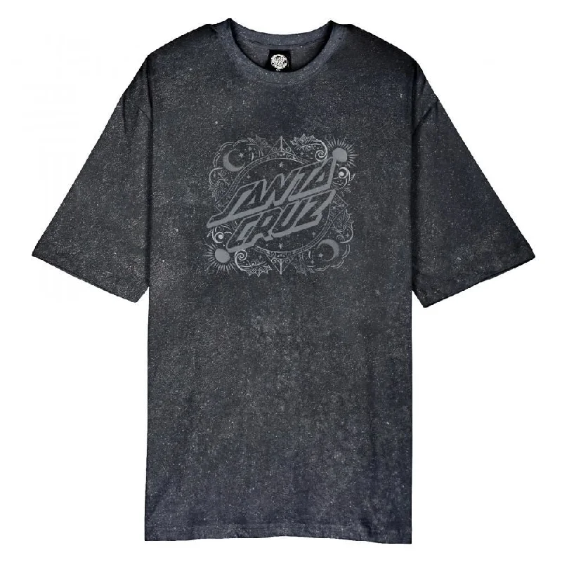 Santa Cruz Womens T-Shirt Ornate Dot Front Oversized - Black Acid Wash-- Lace Blend Ribbed Blend Corduroy Blend Santa Cruz Womens T-Shirt Ornate Dot Front Oversized - Black Acid Wash-- Lace Blend Ribbed Blend Corduroy Blend