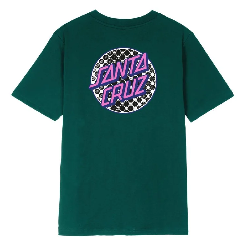 Santa Cruz Womens T-Shirt Meyer Freestyle Dot - Emerald-- Zippered Front Buttoned Front Snap Front Santa Cruz Womens T-Shirt Meyer Freestyle Dot - Emerald-- Zippered Front Buttoned Front Snap Front