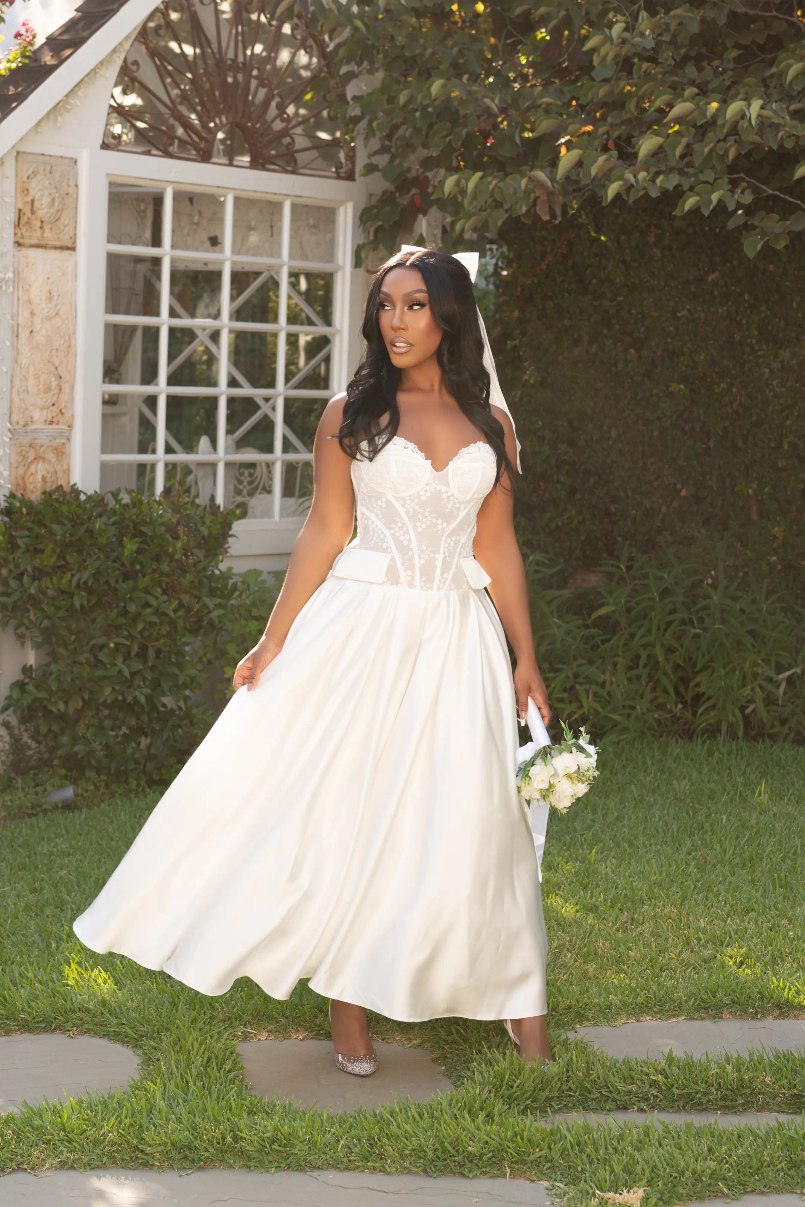 Divine Love White Corset Dress Tunics Lace romantic