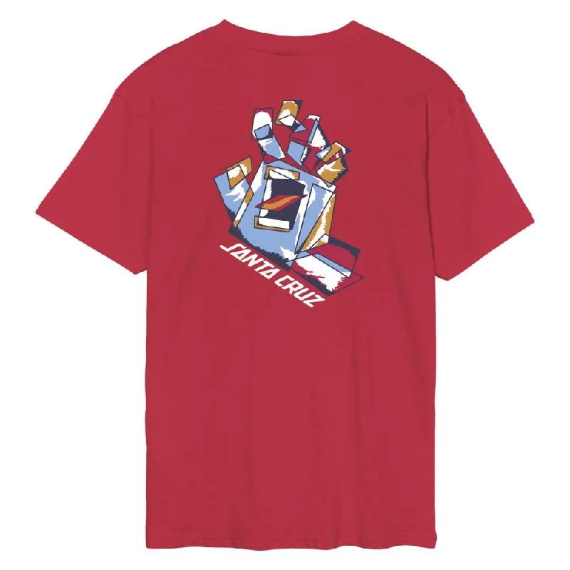 Santa Cruz T-Shirt Screaming Scratched Hand Strip - Soft Crimson-- Mesh Blend Leather Blend Suede Blend Santa Cruz T-Shirt Screaming Scratched Hand Strip - Soft Crimson-- Mesh Blend Leather Blend Suede Blend