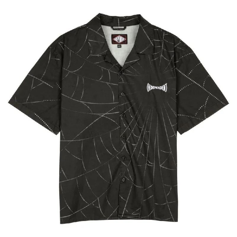 Independent Shirt S/S Shirt Arachnid - Black-- Rayon Fabric Velvet Fabric Corduroy Fabric Independent Shirt S/S Shirt Arachnid - Black-- Rayon Fabric Velvet Fabric Corduroy Fabric