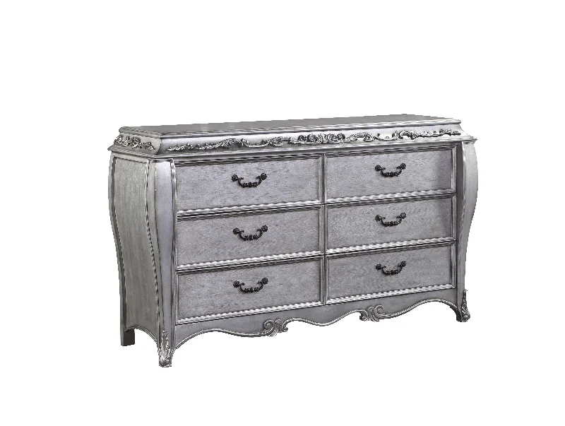 Leonora Vintage Platinum Dresser (Jewelry Tray) Tunics Long Elegant