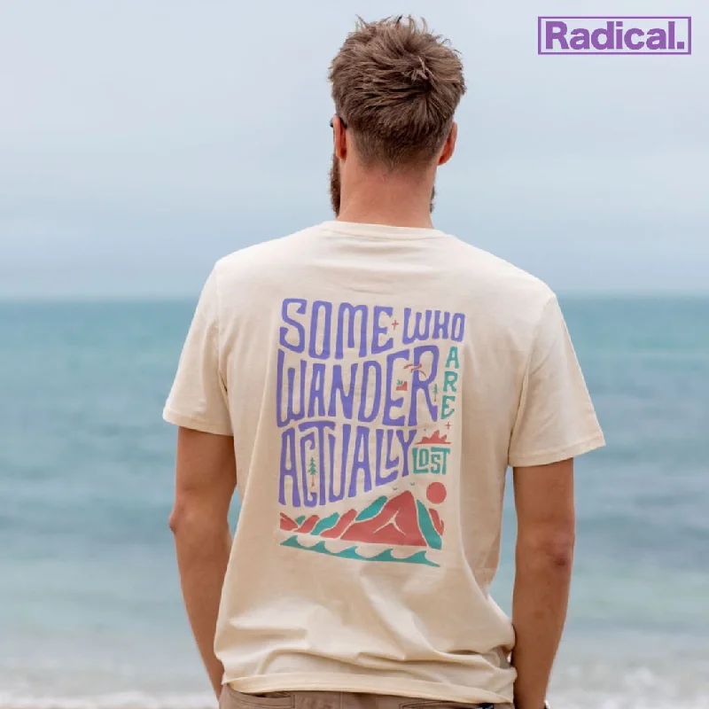 Radical. Another Adventure T-shirt, Unisex - Earthy-- Solid Color Striped Floral