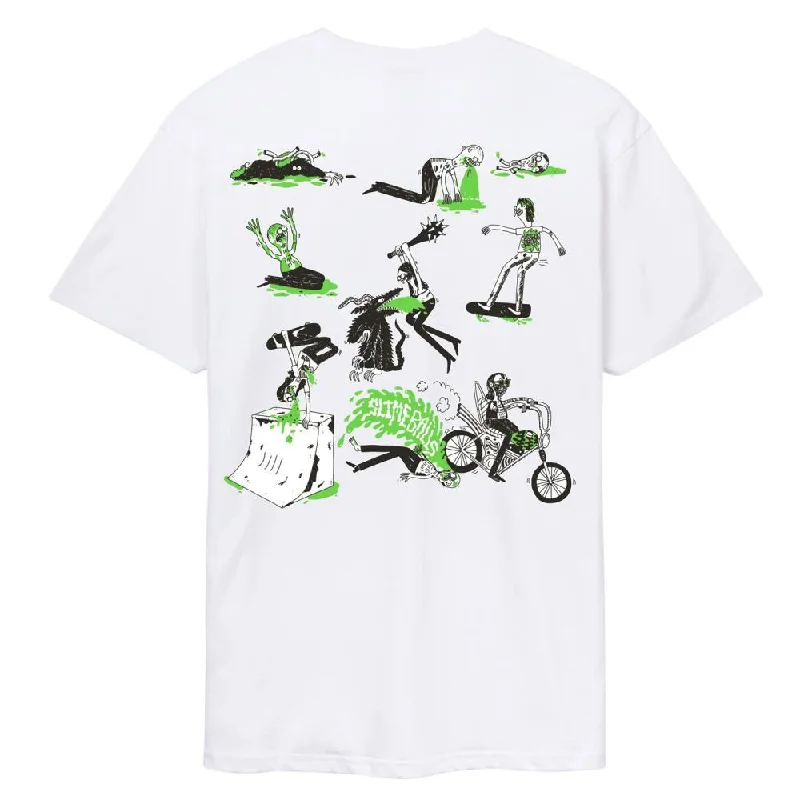 Slime Balls T-Shirt Scene Report T-Shirt - White-- Fleece Fabric Down Fabric Feather Fabric Slime Balls T-Shirt Scene Report T-Shirt - White-- Fleece Fabric Down Fabric Feather Fabric