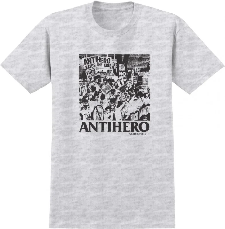 Antihero T-Shirt Antihero Sucks - Heather Grey / Black-- Cashmere Blend Cotton Blend Poly Blend