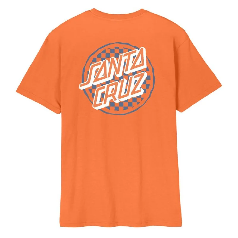 Santa Cruz T-Shirt Breaker Check Opus Dot T-Shirt - Apricot-- Modern Contemporary Chic Santa Cruz T-Shirt Breaker Check Opus Dot T-Shirt - Apricot-- Modern Contemporary Chic