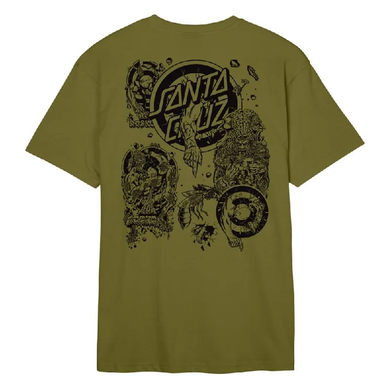 Santa Cruz T-Shirt Roskopp Evo 2 T-Shirt - Sea Kelp-- Oversized T-Shirt Spandex breathable Santa Cruz T-Shirt Roskopp Evo 2 T-Shirt - Sea Kelp-- Oversized T-Shirt Spandex breathable