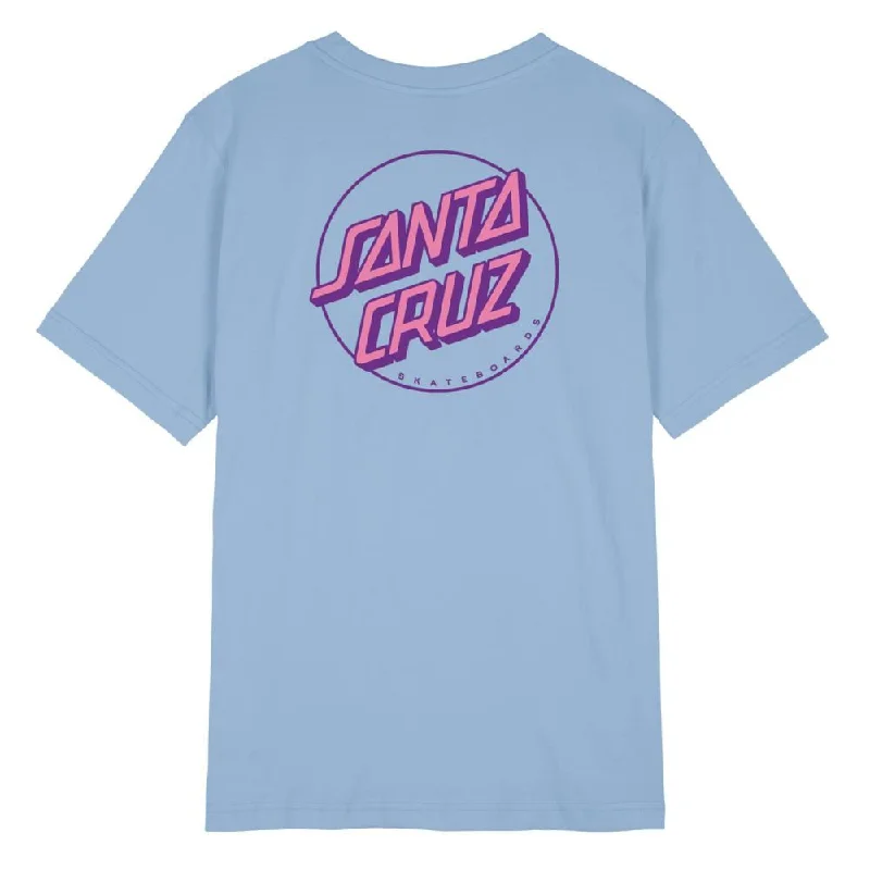 Santa Cruz Womens T-Shirt Partial Dot T-Shirt - Hyacinth-- Spandex Blend Rayon Blend Denim Blend Santa Cruz Womens T-Shirt Partial Dot T-Shirt - Hyacinth-- Spandex Blend Rayon Blend Denim Blend