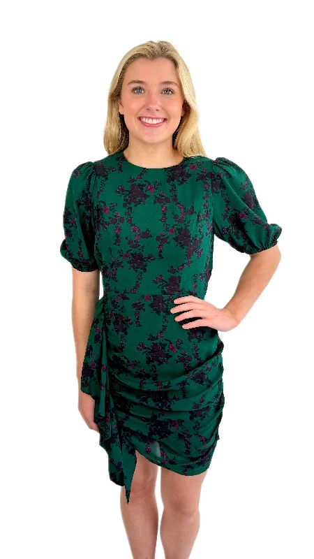 Lavender Brown Skyla Dress Turtleneck Neckline Stylish