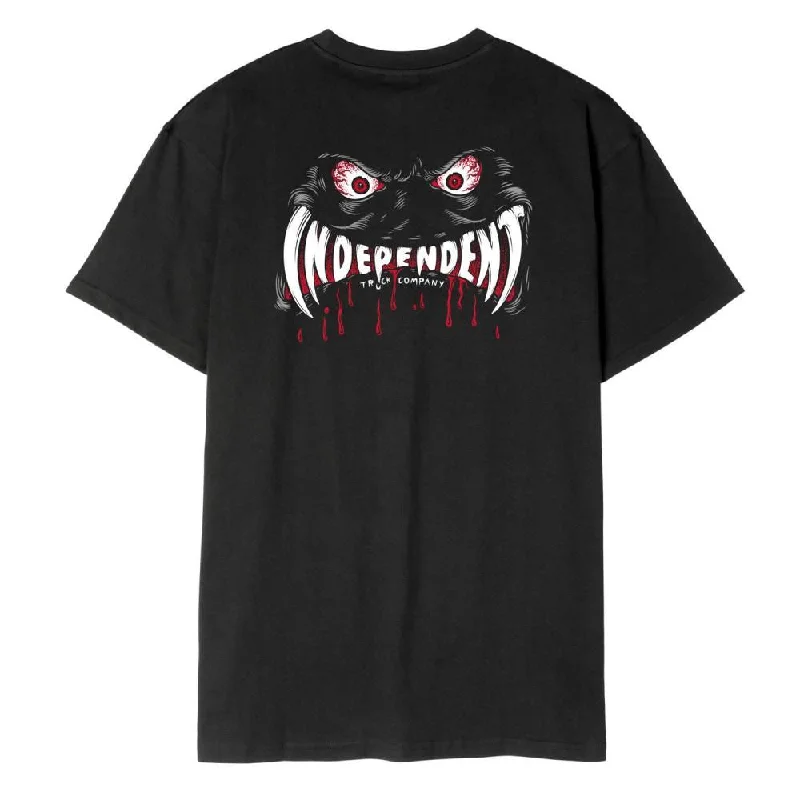 Independent T-Shirt Possessed Face - Black-- Mesh Fabric Canvas Fabric Denim Fabric