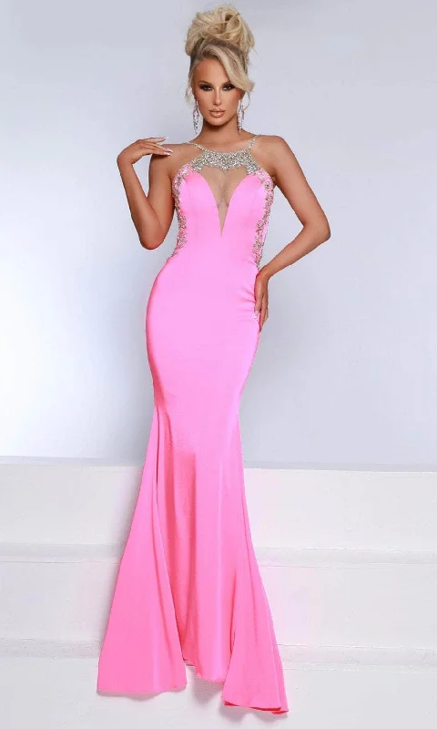 Johnathan Kayne 2918 - Cutout Back Mermaid Prom Dress Tunics Prom sequined