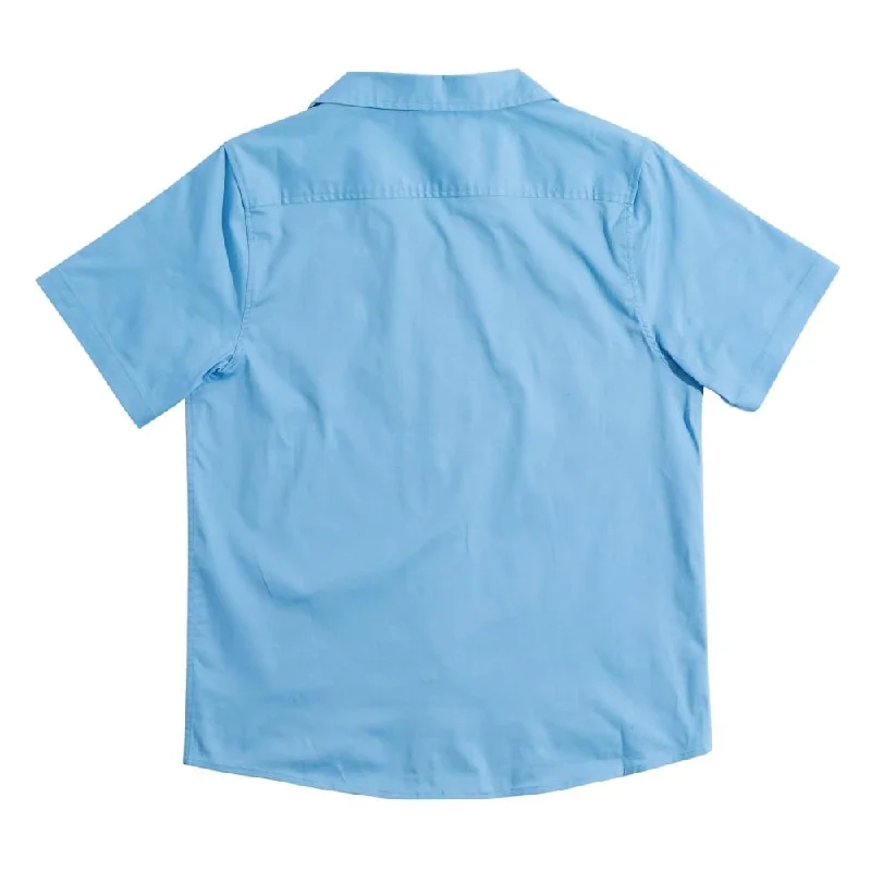 Anti Hero Custom Work Shirt Hecho Por Skate - Light Blue-- Terry Blend Velvet Blend Canvas Blend