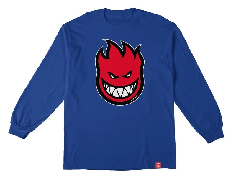 Spitfire L/S T-Shirt Bighead Fill - Royal / Red / White / Black-- Collared Crew Neck Turtle Neck Spitfire L/S T-Shirt Bighead Fill - Royal / Red / White / Black-- Collared Crew Neck Turtle Neck