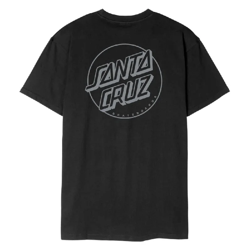 Santa Cruz T-Shirt Opus Dot Stripe - Black / Grey-- Chenille Blend Fleece Blend Nylon Blend Santa Cruz T-Shirt Opus Dot Stripe - Black / Grey-- Chenille Blend Fleece Blend Nylon Blend