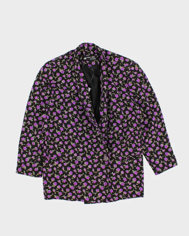 Vintage Floral Blazer - M Women's Boutique Suit