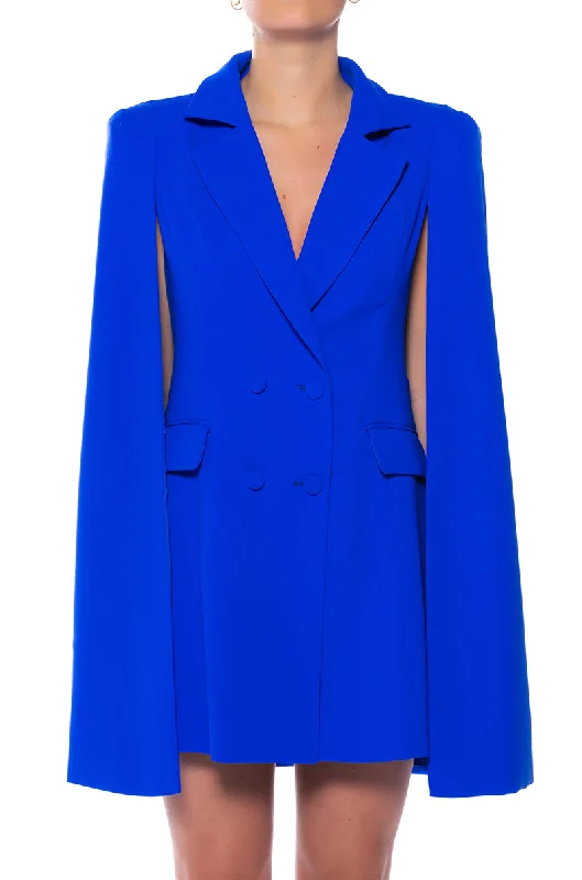 A LA MODE MINI BLAZER DRESS Women's Stripe Blazer