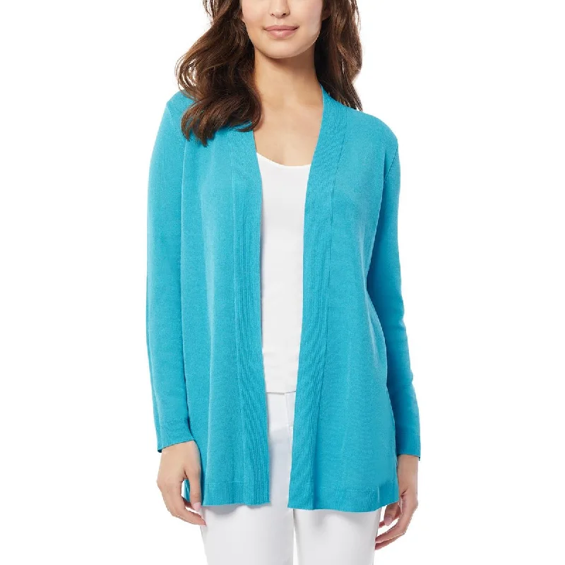 Jones New York Womens Ribbed Knit o Cardigan Sweater Solid Color Striped Floral Print Jones New York Womens Ribbed Knit o Cardigan Sweater Solid Color Striped Floral Print