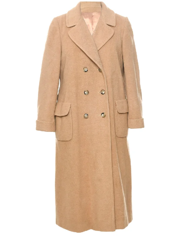 Single Breasted Wool Coat - M Trench Raincoat Windbreaker