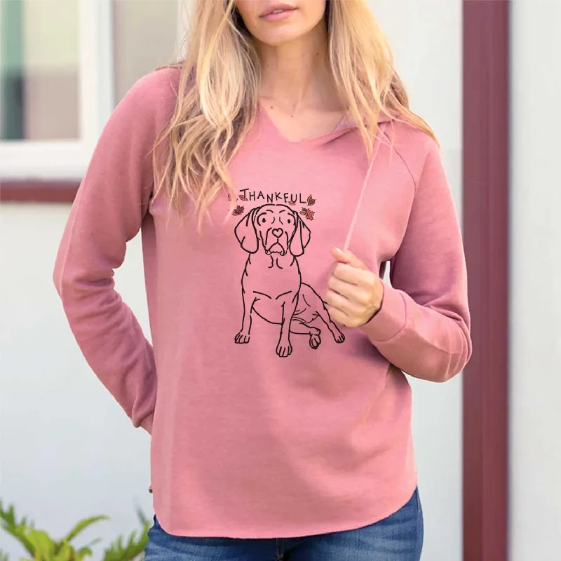 Thankful Puggle - Mayble - Cali Wave Hooded Sweatshirt Hoodie with Hem Contrast Bold Stylish Thankful Puggle - Mayble - Cali Wave Hooded Sweatshirt Hoodie with Hem Contrast Bold Stylish