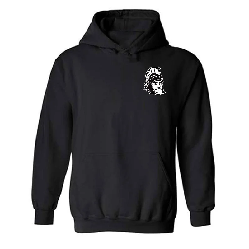 Michigan State - NCAA Women's Track & Field : Makenna Veen - Hooded Sweatshirt Hoodie with Stripes Bold Sporty Michigan State - NCAA Women's Track & Field : Makenna Veen - Hooded Sweatshirt Hoodie with Stripes Bold Sporty