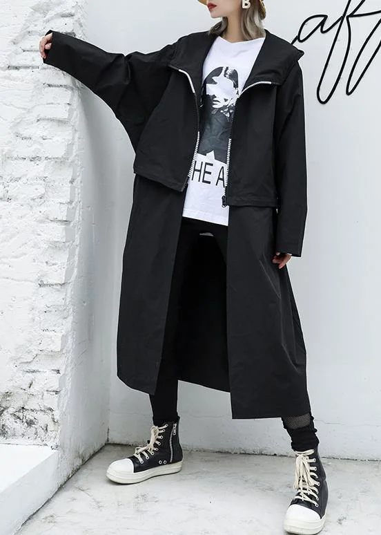 Luxury Loose fitting long hooded outwear black patchwork pockets coats Faux Fur Real Fur Shearling Luxury Loose fitting long hooded outwear black patchwork pockets coats Faux Fur Real Fur Shearling