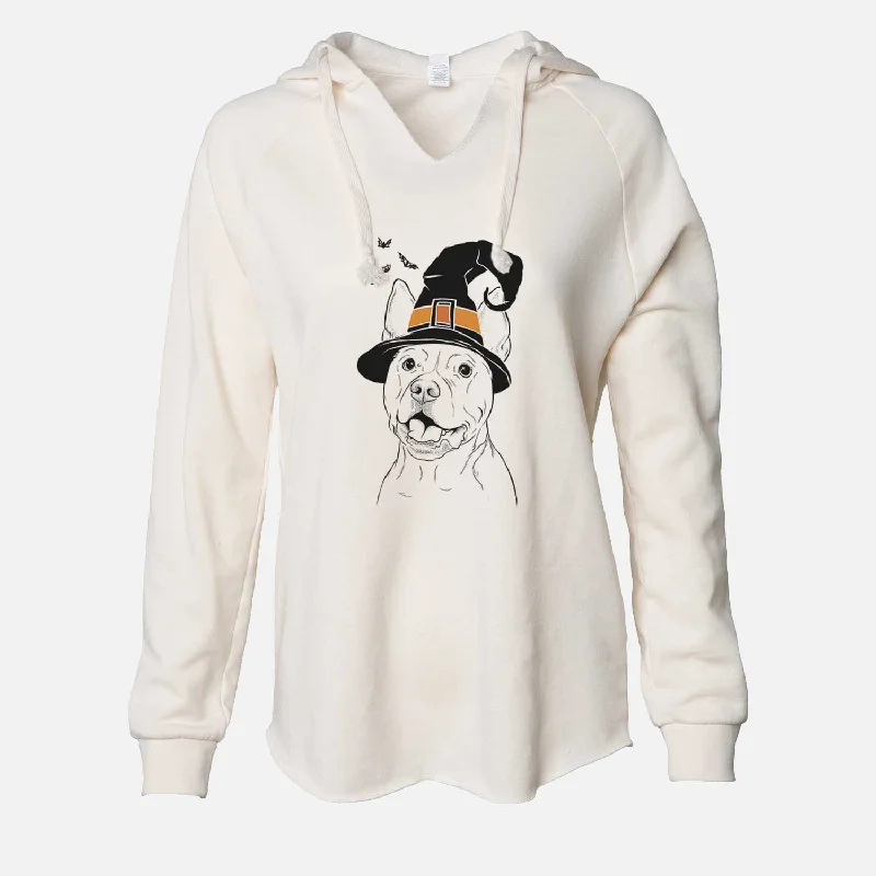 Witch Harley the Pitbull - Cali Wave Hooded Sweatshirt Hoodie with Ribbed Neckline Snug Warm
