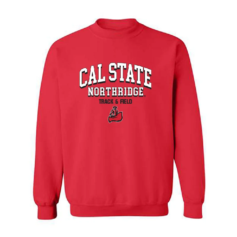CSUN - NCAA Women's Track & Field : Naomi Sachs - Classic Shersey Crewneck Sweatshirt Hoodie with Typography Text Message CSUN - NCAA Women's Track & Field : Naomi Sachs - Classic Shersey Crewneck Sweatshirt Hoodie with Typography Text Message