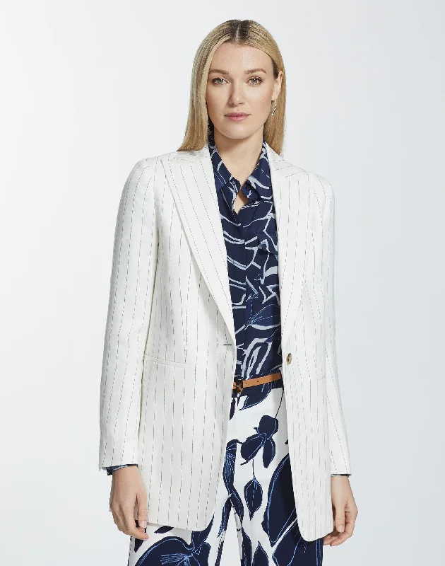 Chateau Stripe Beau Blazer Women's Custom Jacket