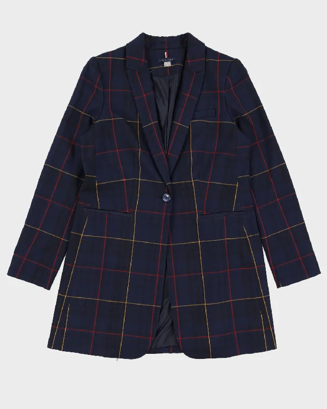 Tommy Hilfiger Navy Tartan Blazer - S Milan Custom Blazer