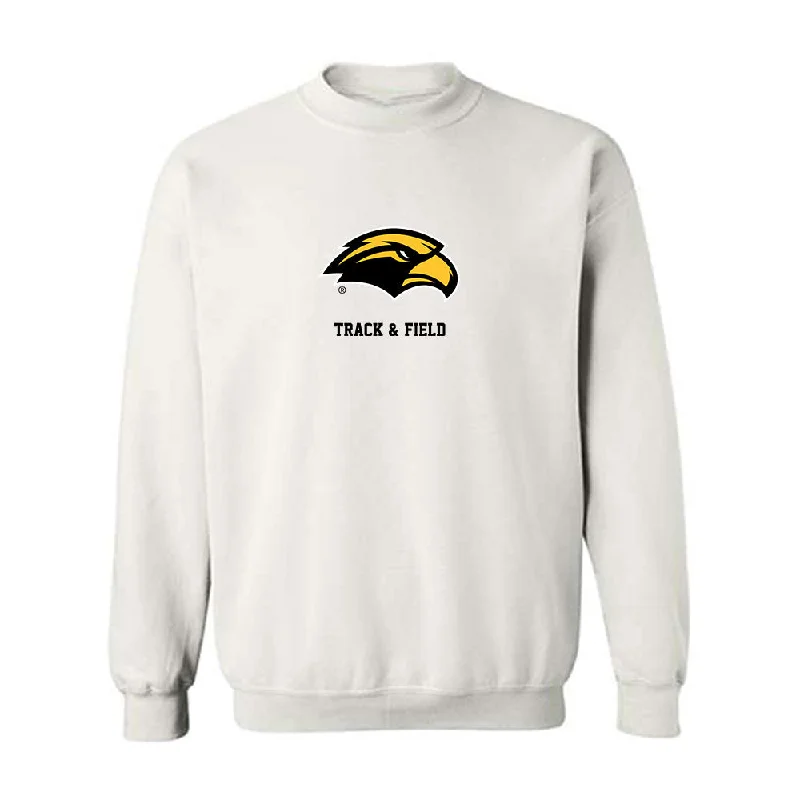 Southern Miss - NCAA Women's Track & Field : Olivia Smith - Classic Shersey Crewneck Sweatshirt Hoodie with Velcro Closure Adjustable Secure