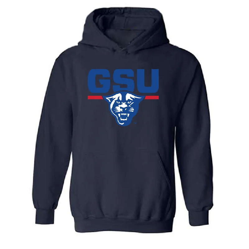 Georgia State - NCAA Women's Track & Field : Yolanda Brooks - Classic Fashion Shersey Hooded Sweatshirt Oversized Hoodie Comfort Casual