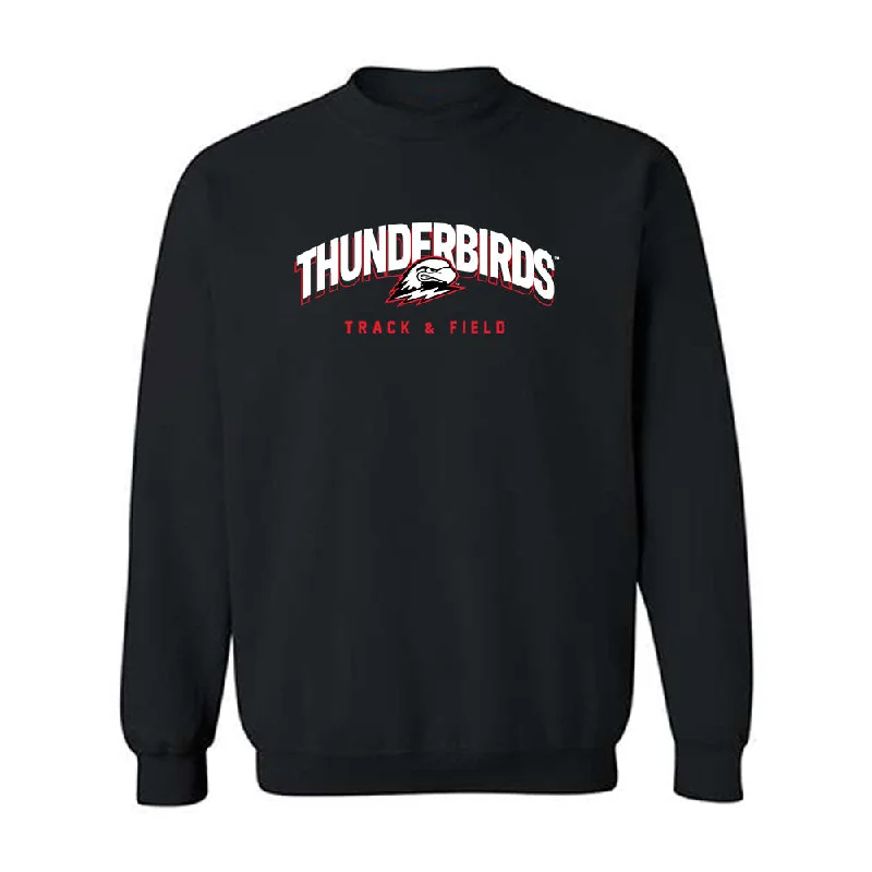 Southern Utah - NCAA Women's Track & Field : Quincy Esplin - Crewneck Sweatshirt Hoodie with Frayed Bohemian Relaxed Southern Utah - NCAA Women's Track & Field : Quincy Esplin - Crewneck Sweatshirt Hoodie with Frayed Bohemian Relaxed