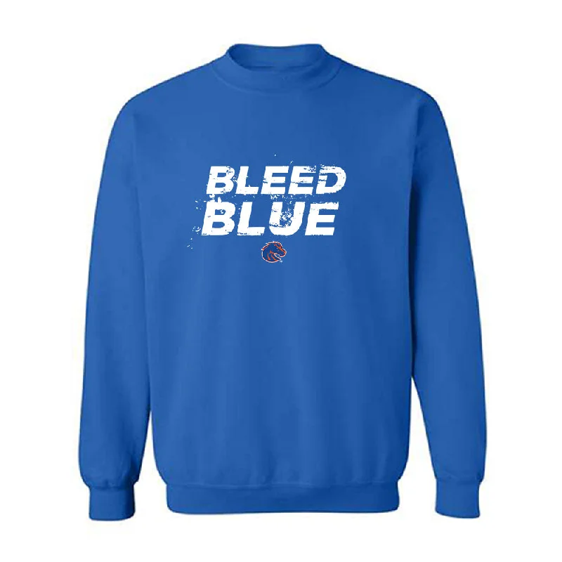 Boise State - NCAA Women's Track & Field : Nanette Novak - Classic Shersey Crewneck Sweatshirt Hoodie with Hem Lace Feminine Delicate Boise State - NCAA Women's Track & Field : Nanette Novak - Classic Shersey Crewneck Sweatshirt Hoodie with Hem Lace Feminine Delicate