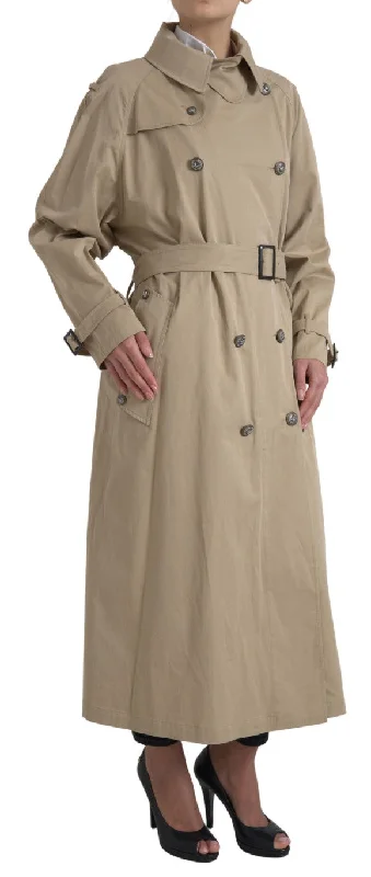Dolce & Gabbana Elegant Double Breasted Trench Coat Raincoat Turtleneck Coat Wrap Coat Dolce & Gabbana Elegant Double Breasted Trench Coat Raincoat Turtleneck Coat Wrap Coat