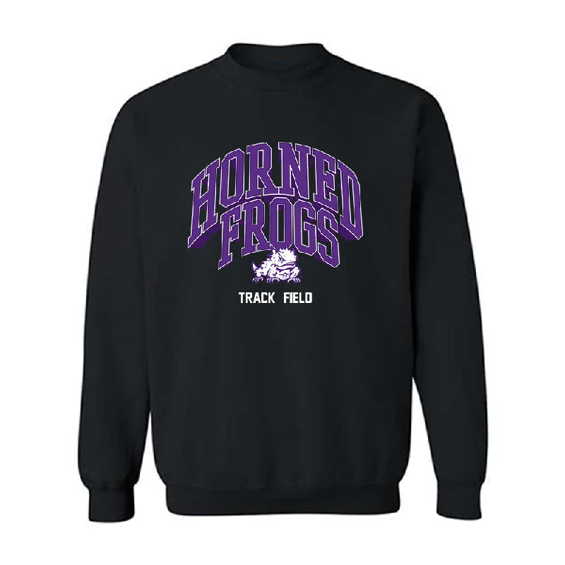 TCU - NCAA Women's Track & Field : Maria Bienvenu - Classic Fashion Shersey Crewneck Sweatshirt Hoodie with Elastic Waist Stretchable Comfortable TCU - NCAA Women's Track & Field : Maria Bienvenu - Classic Fashion Shersey Crewneck Sweatshirt Hoodie with Elastic Waist Stretchable Comfortable