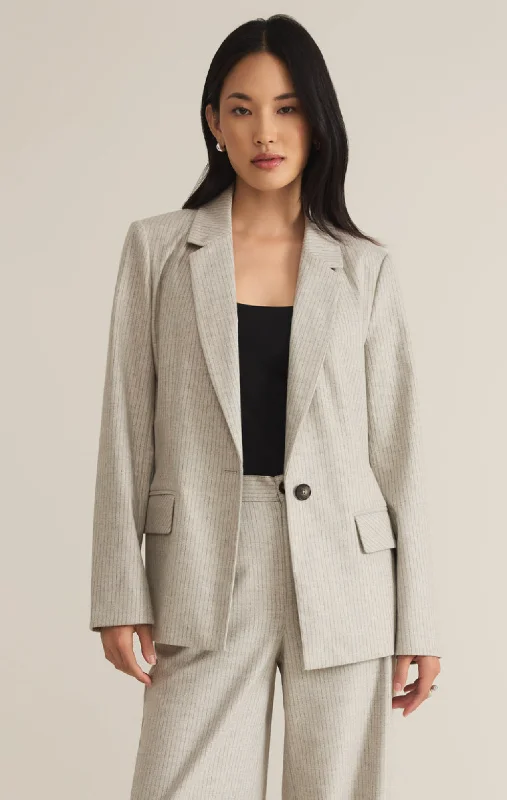 Z Supply Pinstripe Blazer Women's Solid Blazer
