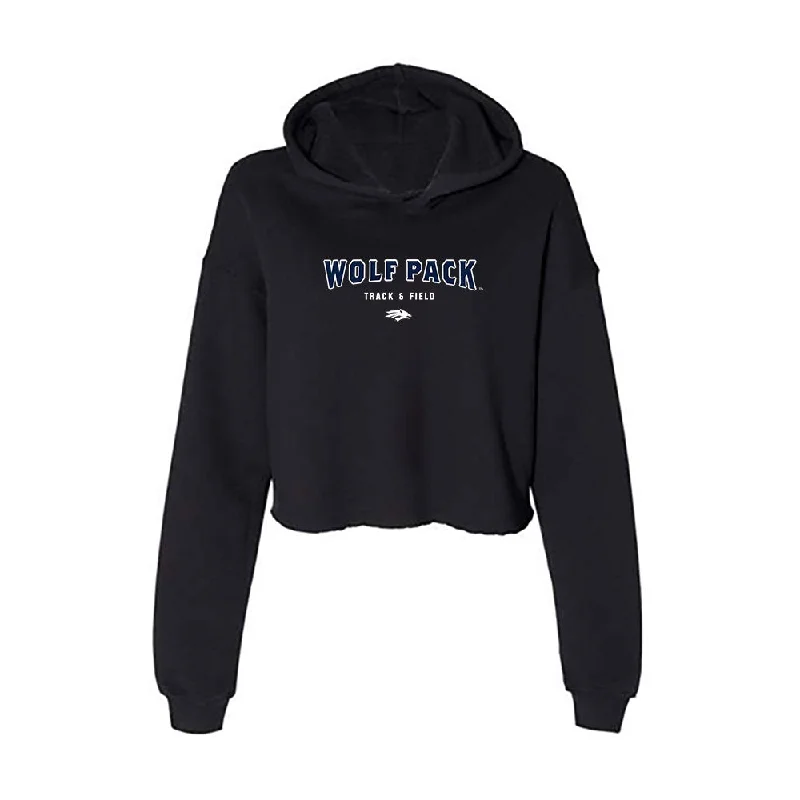 Nevada - NCAA Women's Track & Field : Misa Holland - Women's Crop Fleece Hoodie Hoodie with Puffed Sleeves Voluminous Trendy Nevada - NCAA Women's Track & Field : Misa Holland - Women's Crop Fleece Hoodie Hoodie with Puffed Sleeves Voluminous Trendy