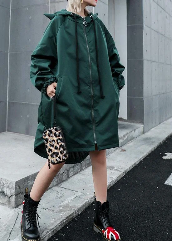 Women hooded Fine clothes green loose women coats fall Suede Jacket Faux Fur Jacket Puffer Jacket