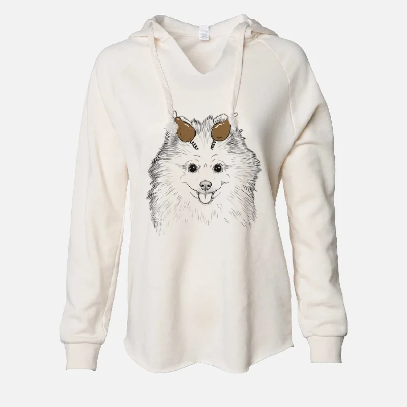 Thanksgiving Piper Jo the Pomeranian - Cali Wave Hooded Sweatshirt Hoodie with Applique Textured Unique Thanksgiving Piper Jo the Pomeranian - Cali Wave Hooded Sweatshirt Hoodie with Applique Textured Unique