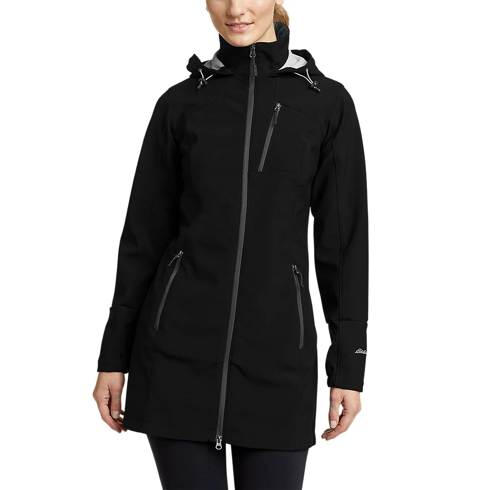 Women's Rocky Pass Trench Coat Rayon Velvet Corduroy
