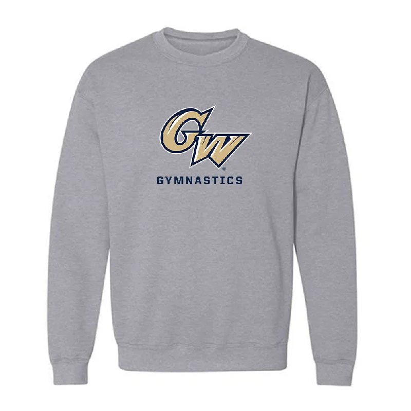 GWU - NCAA Women's Gymnastics : Maya Peters - Classic Fashion Shersey Crewneck Sweatshirt Hoodie with Logo Branding Identity GWU - NCAA Women's Gymnastics : Maya Peters - Classic Fashion Shersey Crewneck Sweatshirt Hoodie with Logo Branding Identity
