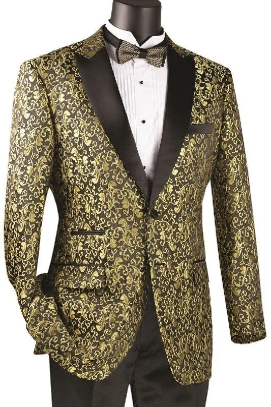 "Elevate Your Prom and Wedding Attire: Vinci Gold Tuxedo Sport Coat with Paisley Embroidery and Regular Fit" Boat Neck Jacket Square Neck Jacket One-Shoulder Jacket "Elevate Your Prom and Wedding Attire: Vinci Gold Tuxedo Sport Coat with Paisley Embroidery and Regular Fit" Boat Neck Jacket Square Neck Jacket One-Shoulder Jacket