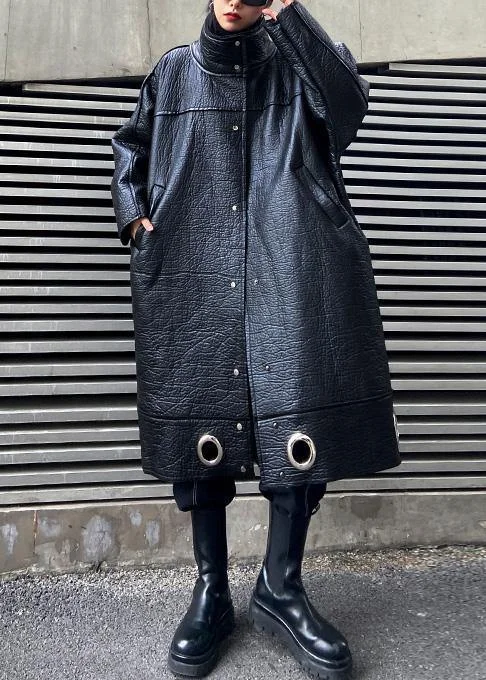 diy stand collar Plus Size PU clothes For Women black thick loose coats Sleeveless Short Sleeve Long Sleeve diy stand collar Plus Size PU clothes For Women black thick loose coats Sleeveless Short Sleeve Long Sleeve