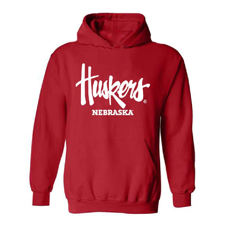 Nebraska - NCAA Women's Gymnastics : Emma Spence - Generic Shersey Hooded Sweatshirt Hoodie with Oversized Fit Loose Comfortable Nebraska - NCAA Women's Gymnastics : Emma Spence - Generic Shersey Hooded Sweatshirt Hoodie with Oversized Fit Loose Comfortable