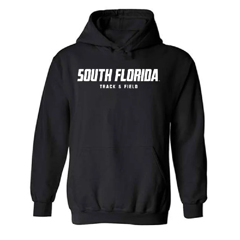 USF - NCAA Women's Track & Field : Sydni Studesville - Classic Fashion Shersey Hooded Sweatshirt Hoodie with Longline Fit Extended Stylish